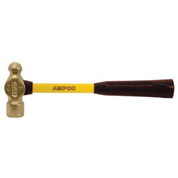 Ampco Safety Tools Ampco Safety Tools 065-H-00FG 1-4 Lb Ball Peen Hammerw-Fbg. Handle 065-H-00FG